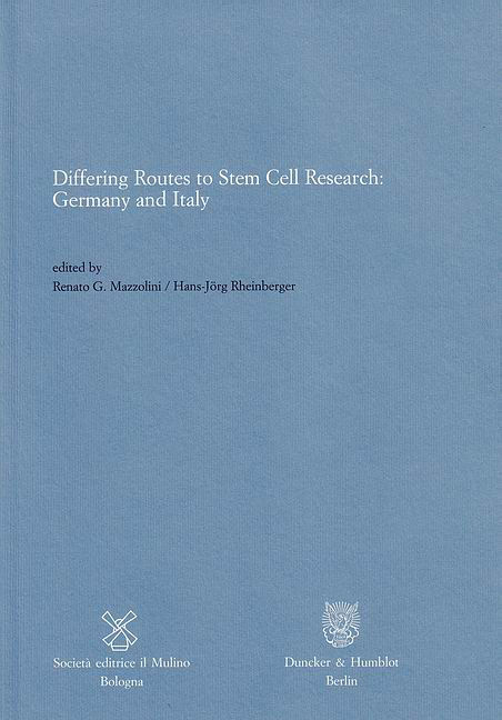 book cover: Rheinberger/ Mazzolini: Differing Routes to Stem Cell Research (2012)