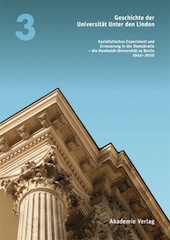 book cover: Annette Vogt: Geschichte der Universität Unter den Linden (2012)