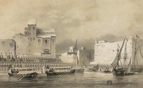 Port of Tunis, Entrance by the S.A. Ryale from the Port of La Goulette. Source: Bibliothèque nationale de France.