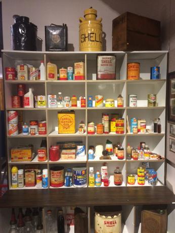 Shell products display, Wood River Refinery Museum. Photo: Thomas Turnbull.