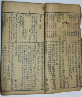 The knowledge of writing documents from a book published in the 19th century, owned by Fujian villagers.